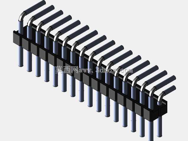 Stiftleiste��2.54����-6-3���ף�gewinkelt 90��stehend-2 x 1˫2 x 40-ʩ�ߴ�