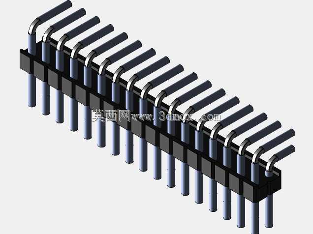 Stiftleiste��2.54����-6-3���ף�gewinkelt 90��stehend-2 x 1˫2 x 40-ʩ�ߴ�