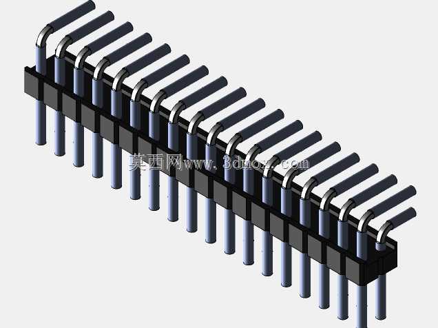 Stiftleiste��2.54����-6-3���ף�gewinkelt 90��stehend-2 x 1˫2 x 40-ʩ�ߴ�