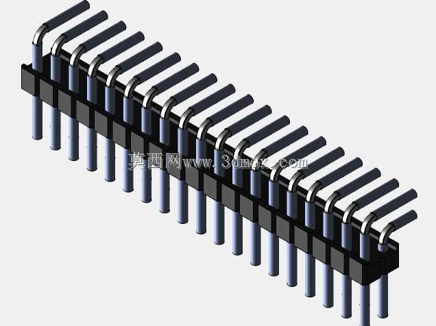 Stiftleiste��2.54����-6-3���ף�gewinkelt 90��stehend-2 x 1˫2 x 40-ʩ�ߴ�