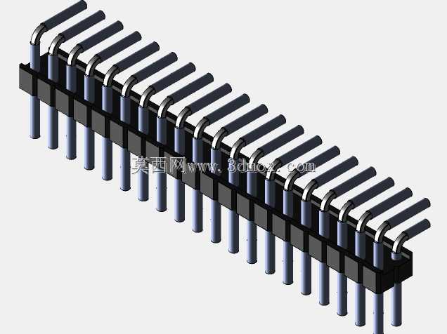 Stiftleiste��2.54����-6-3���ף�gewinkelt 90��stehend-2 x 1˫2 x 40-ʩ�ߴ�