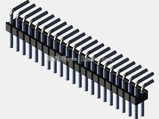 Stiftleiste��2.54����-6-3���ף�gewinkelt 90��stehend-2 x 1˫2 x 40-ʩ�ߴ�