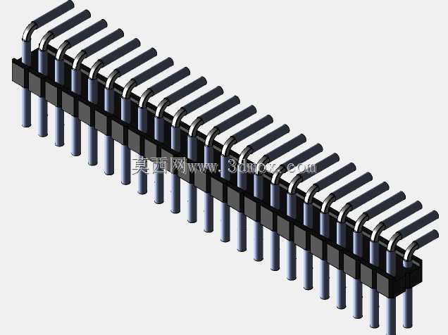 Stiftleiste��2.54����-6-3���ף�gewinkelt 90��stehend-2 x 1˫2 x 40-ʩ�ߴ�