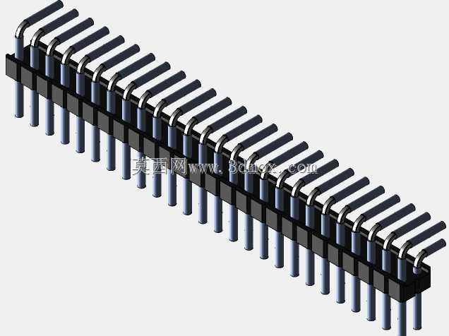 Stiftleiste��2.54����-6-3���ף�gewinkelt 90��stehend-2 x 1˫2 x 40-ʩ�ߴ�