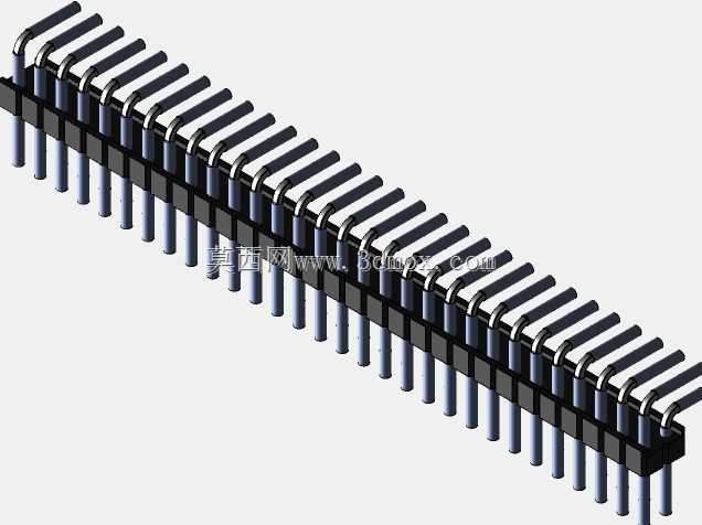 Stiftleiste��2.54����-6-3���ף�gewinkelt 90��stehend-2 x 1˫2 x 40-ʩ�ߴ�