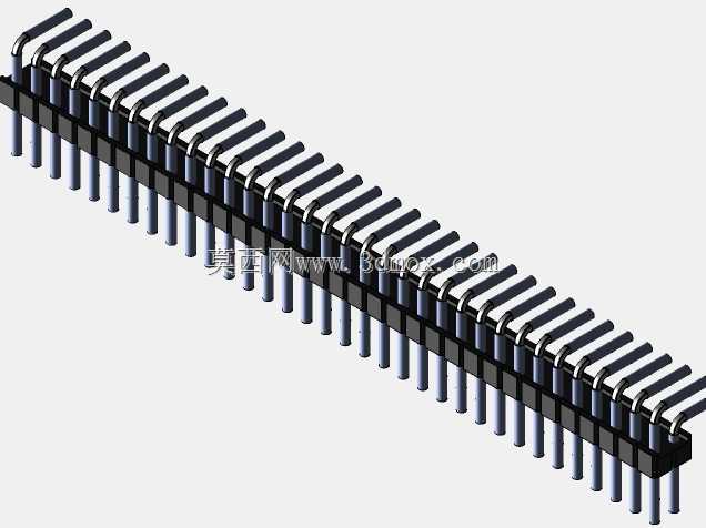 Stiftleiste��2.54����-6-3���ף�gewinkelt 90��stehend-2 x 1˫2 x 40-ʩ�ߴ�