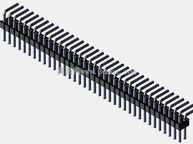 Stiftleiste��2.54����-6-3���ף�gewinkelt 90��stehend-2 x 1˫2 x 40-ʩ�ߴ�