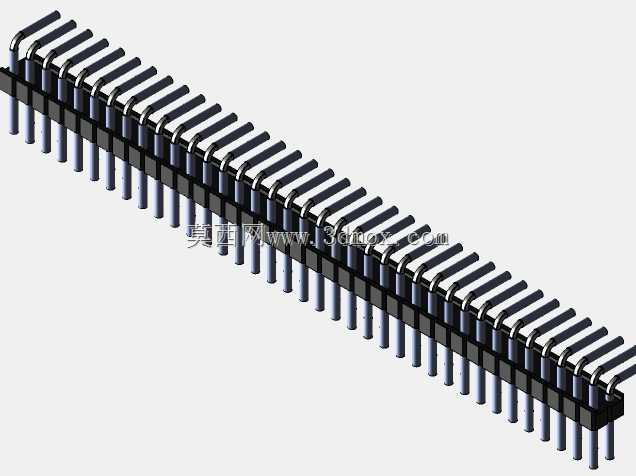 Stiftleiste��2.54����-6-3���ף�gewinkelt 90��stehend-2 x 1˫2 x 40-ʩ�ߴ�