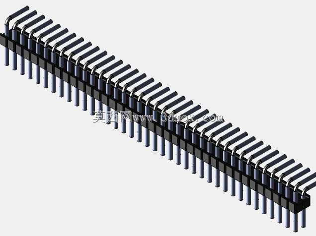 Stiftleiste��2.54����-6-3���ף�gewinkelt 90��stehend-2 x 1˫2 x 40-ʩ�ߴ�