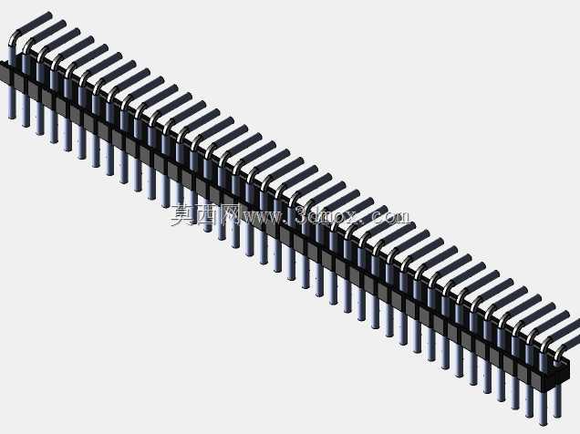 Stiftleiste��2.54����-6-3���ף�gewinkelt 90��stehend-2 x 1˫2 x 40-ʩ�ߴ�