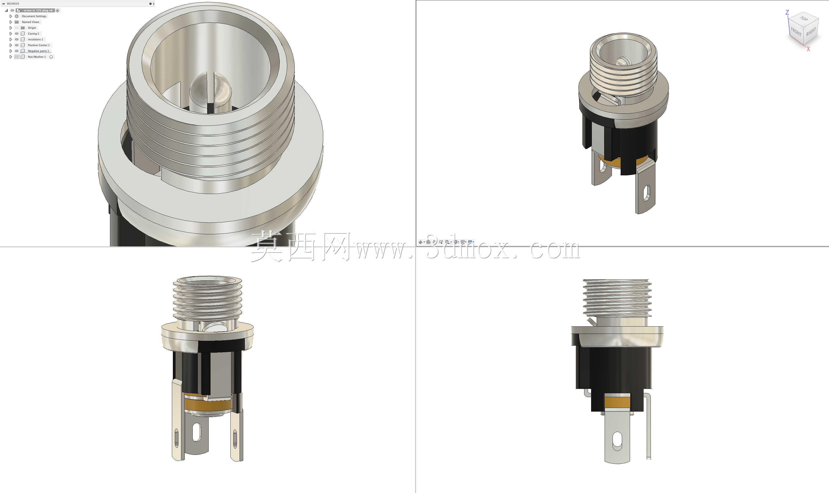 ��尲װ5.5 x 2.1mmǹ�ܲ�ͷ