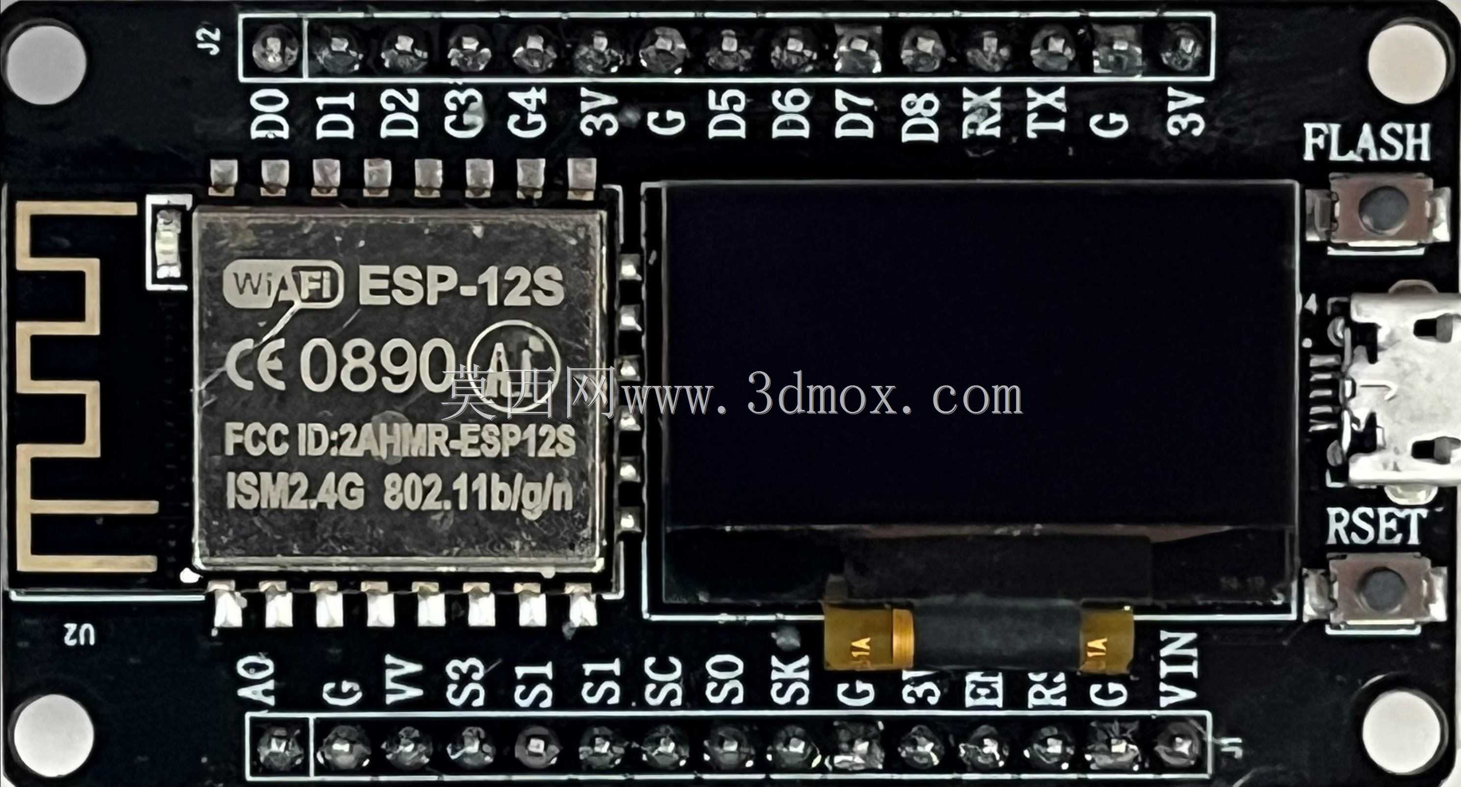 NodeMCU ESP8266开发板,带0.96英寸OLED显示屏