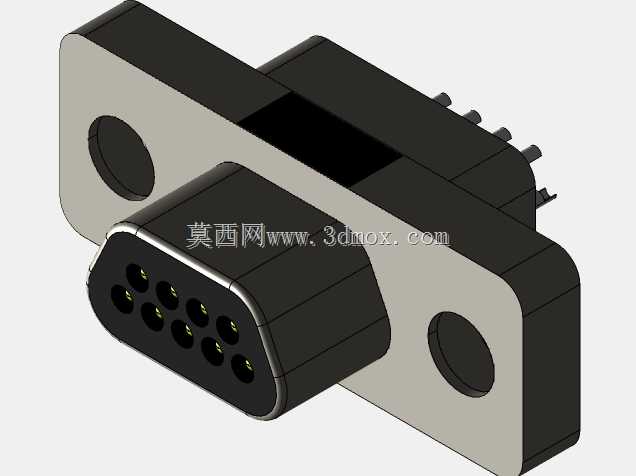 Norcomp 380, MICRO-D 系列,9 路 PCB D-sub 公壳连接器,带母插座引脚