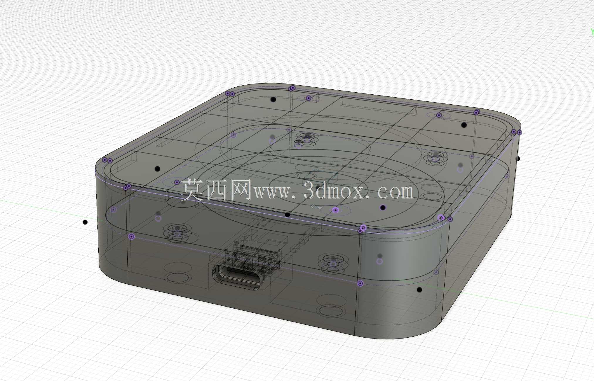 带有C型PD的10W无线充电器