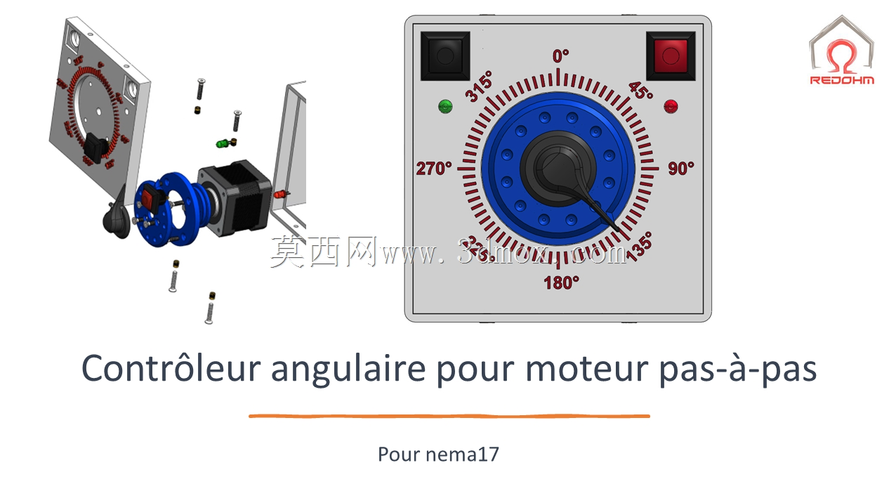 Indexeur pour moteur pas a pas type nema17