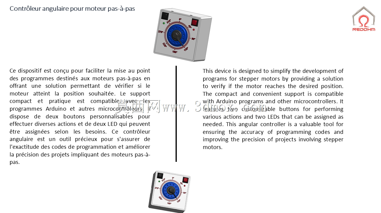 Indexeur pour moteur pas a pas type nema17