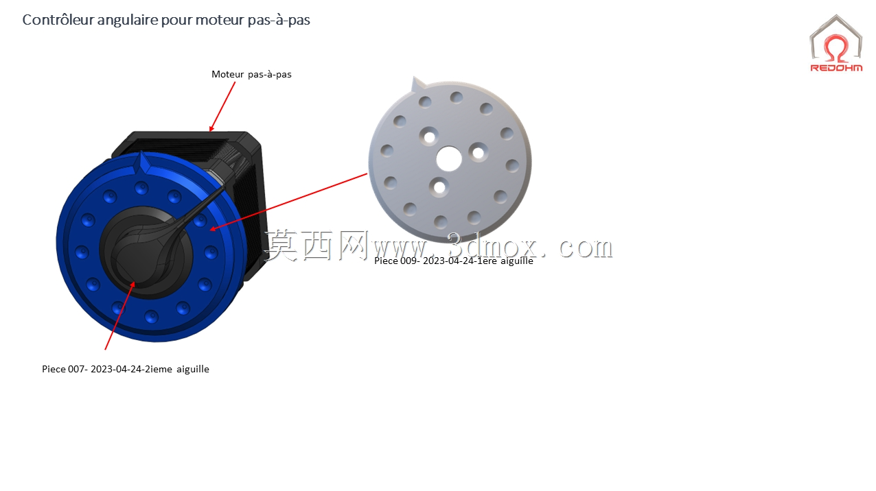 Indexeur pour moteur pas a pas type nema17