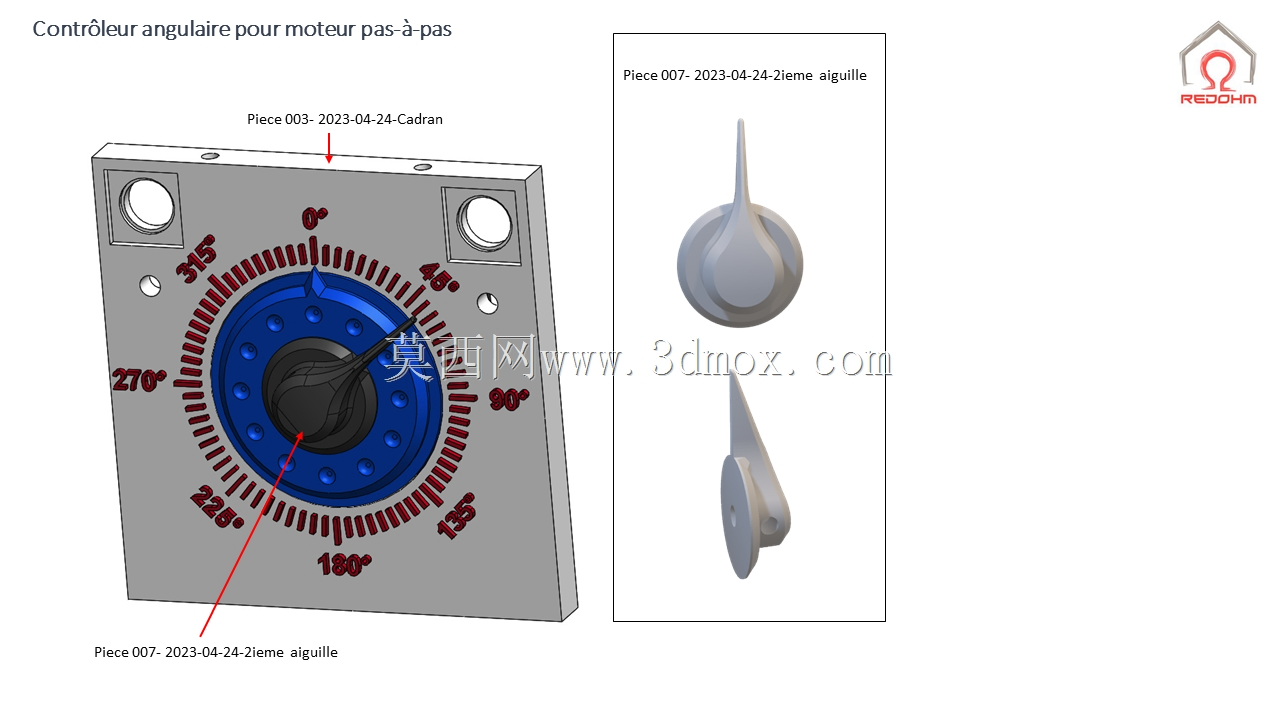 Indexeur pour moteur pas a pas type nema17