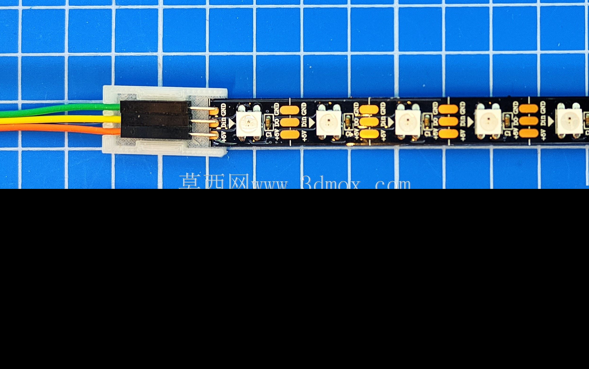 连接器3PIN WS2812B SK6812 12mm Dupont