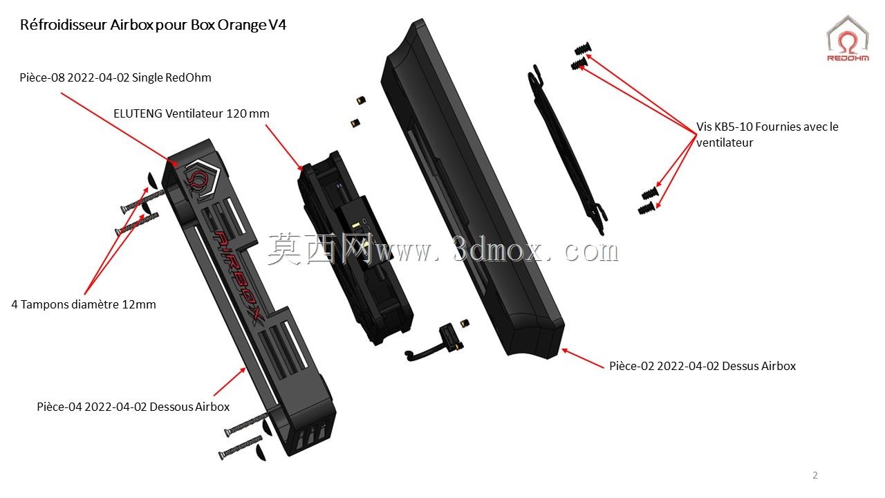 R��froidisseur Airbox pour Box Orange V4