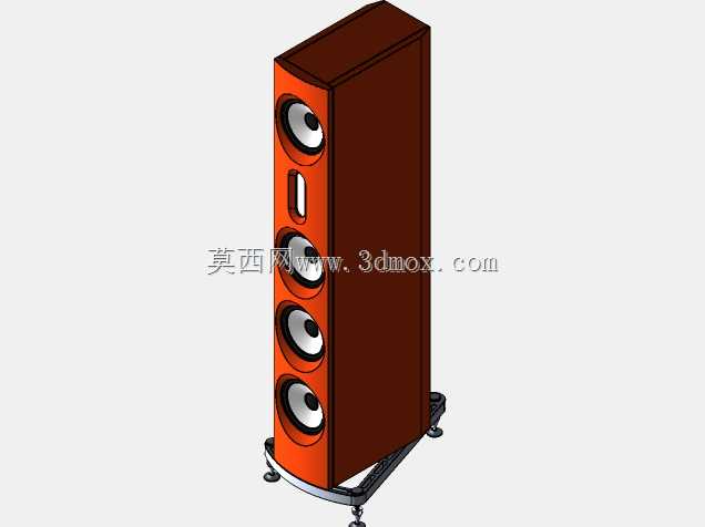铝扬声器概念带有碳纤维底盘
