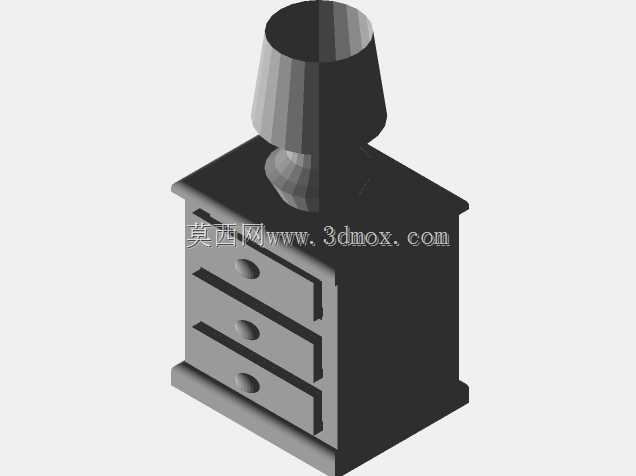 床头柜和灯地
