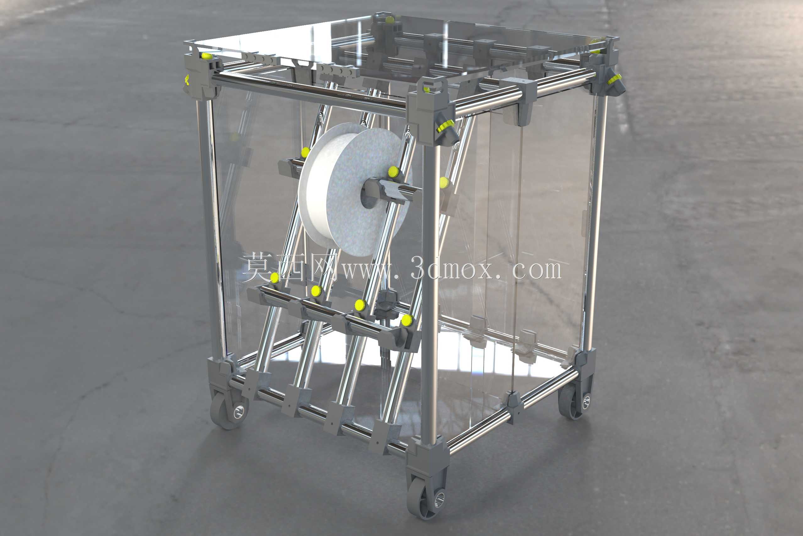 IRONCAD;概念3D打印机推车