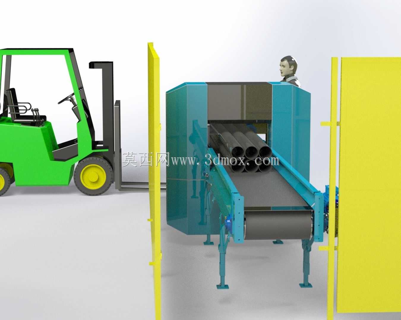Tesoura Vertical com Esteiras