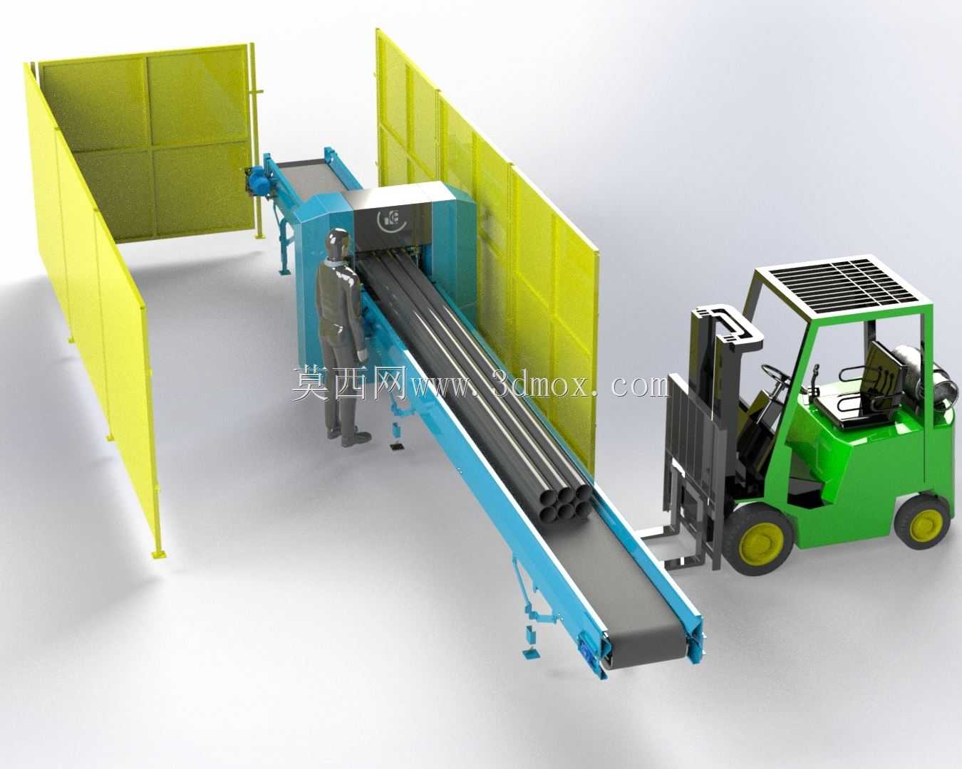 Tesoura Vertical com Esteiras