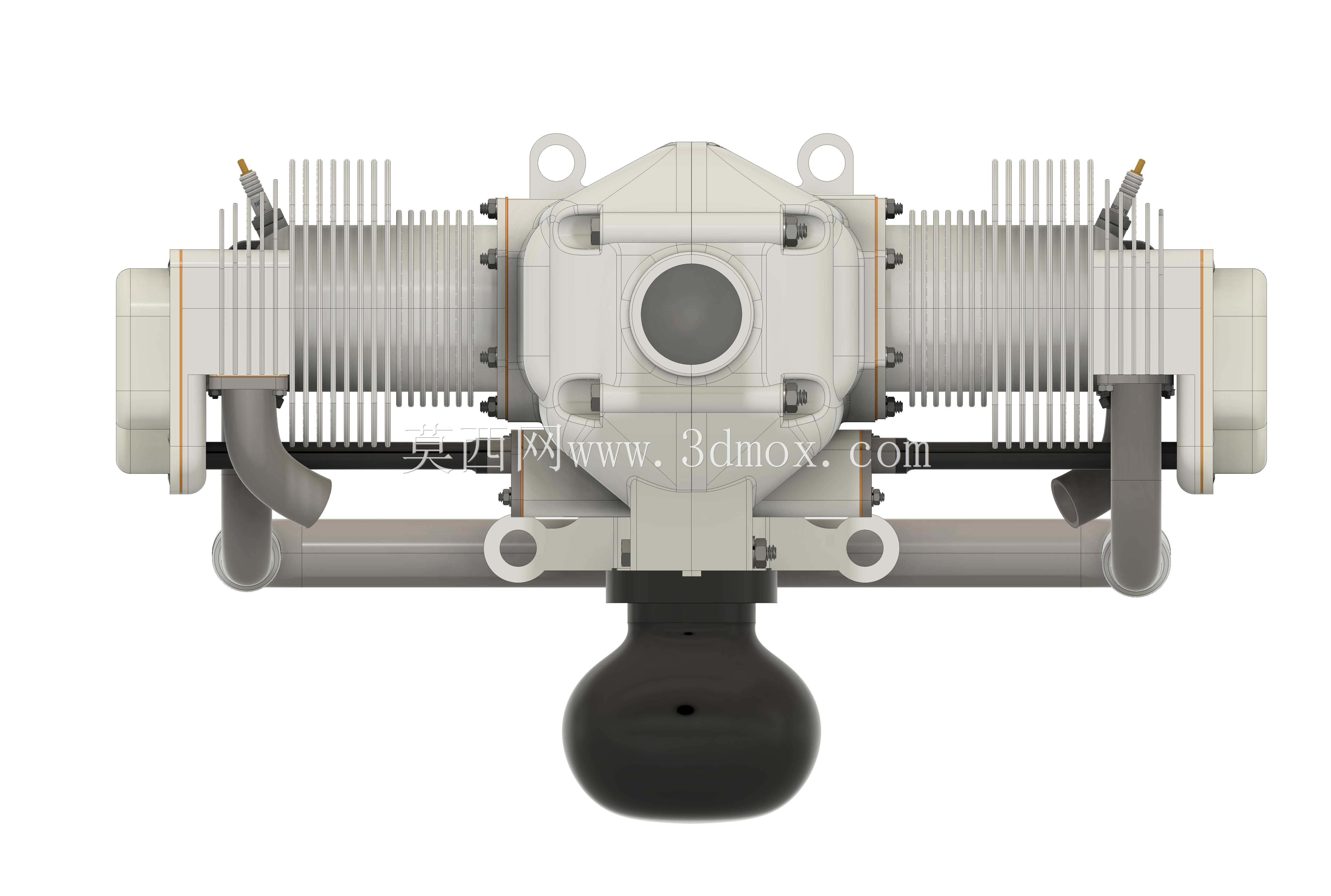 Aircraft Cub Style Boxer Engine STEP�ļ�