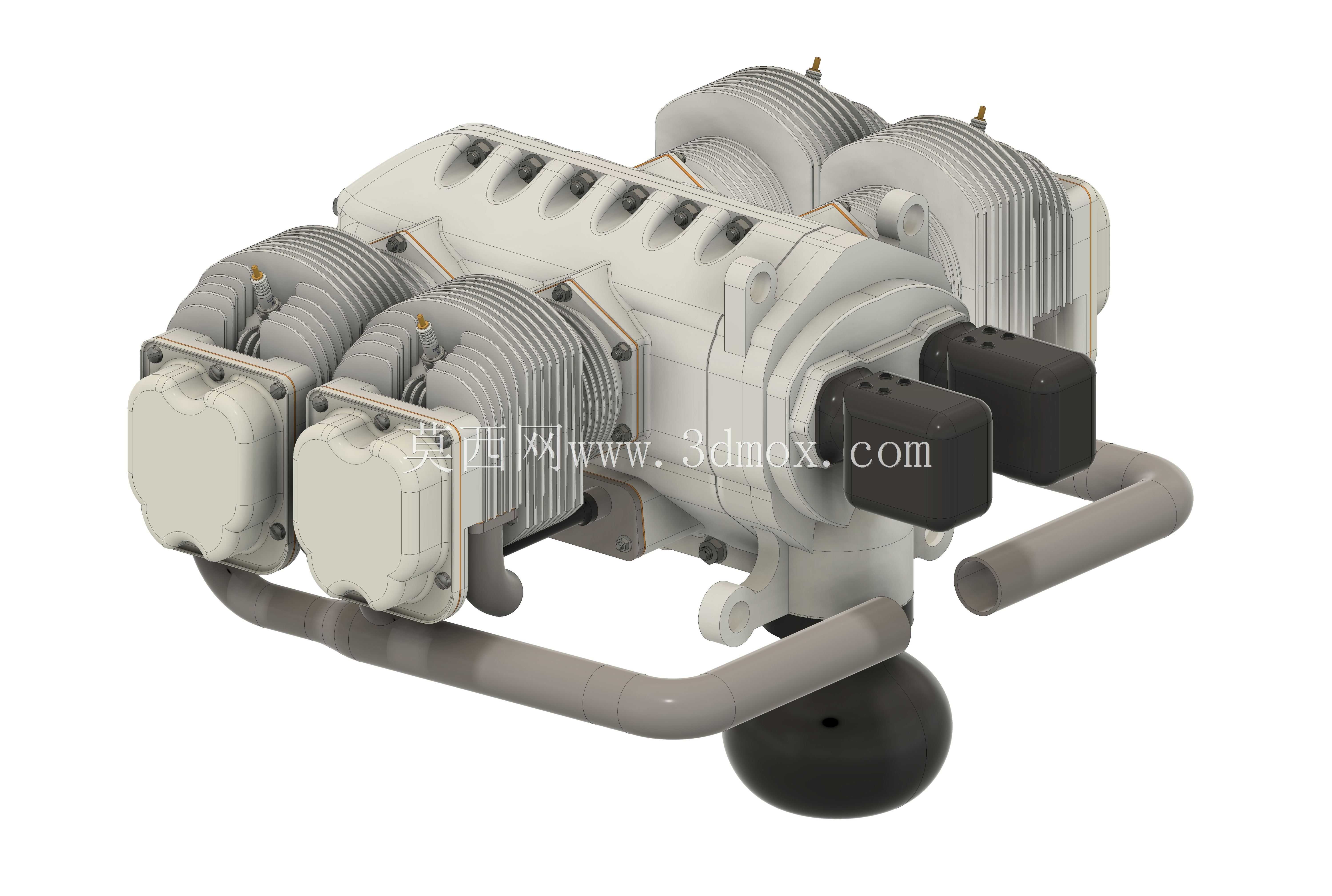Aircraft Cub Style Boxer Engine STEP�ļ�