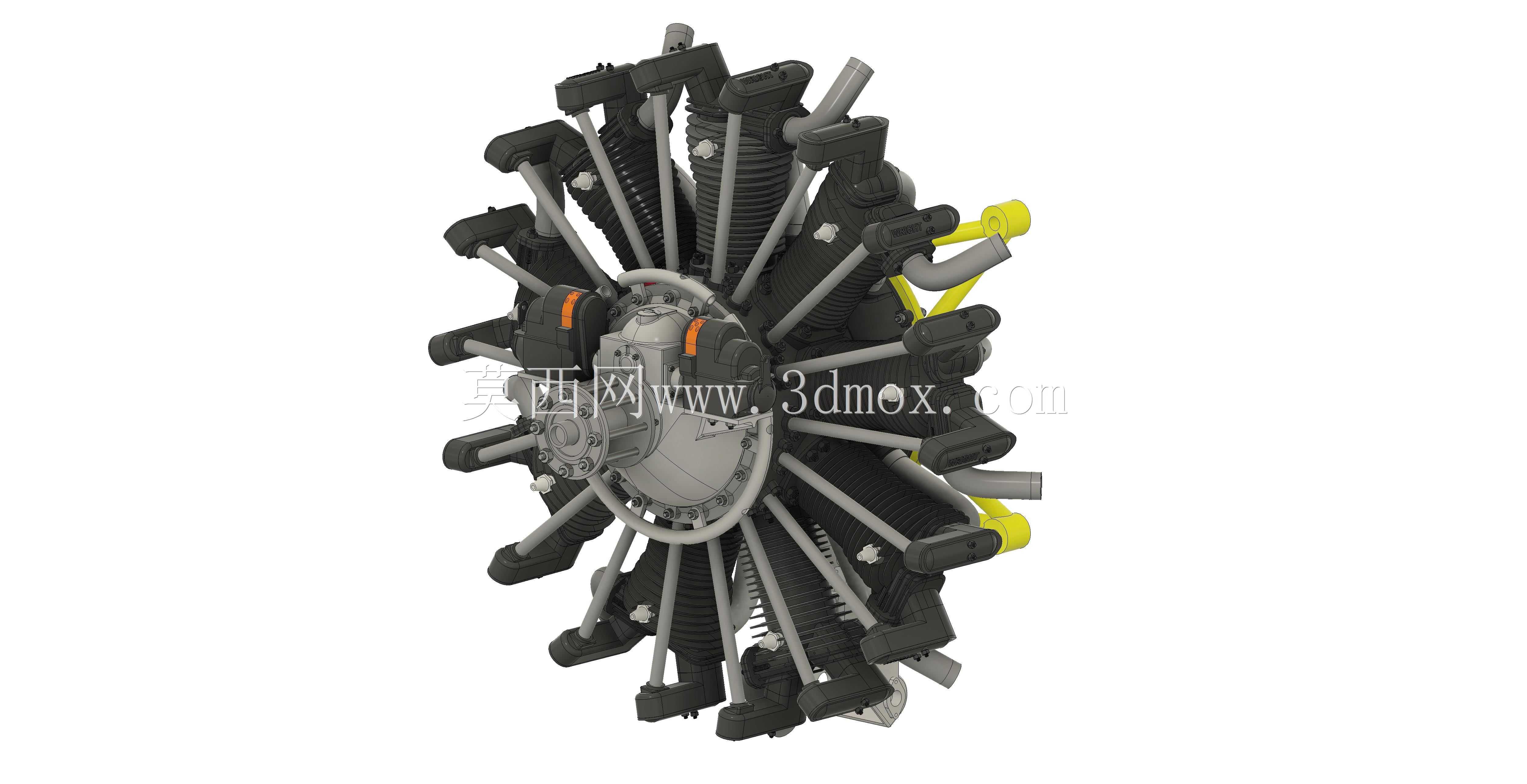 Wright R-790 Whirlwind J5 STEP�ļ�