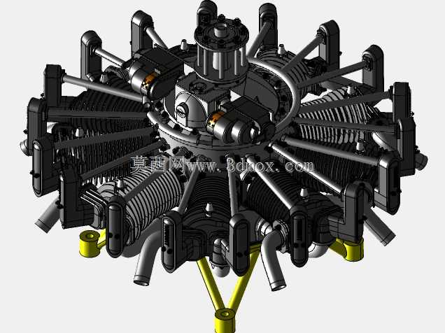 Wright R-790 Whirlwind J5 STEP�ļ�
