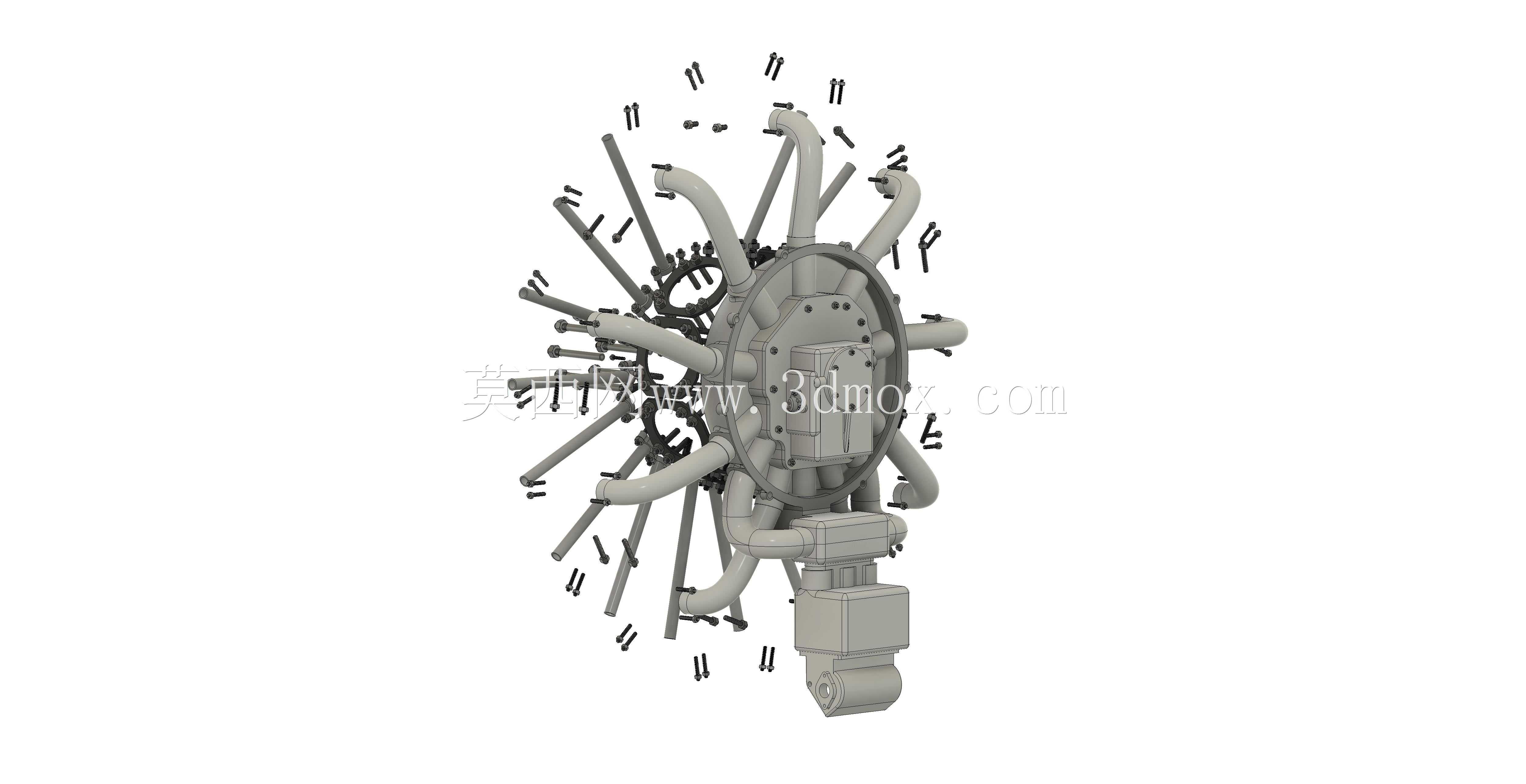 Wright R-790 Whirlwind J5 STEP�ļ�