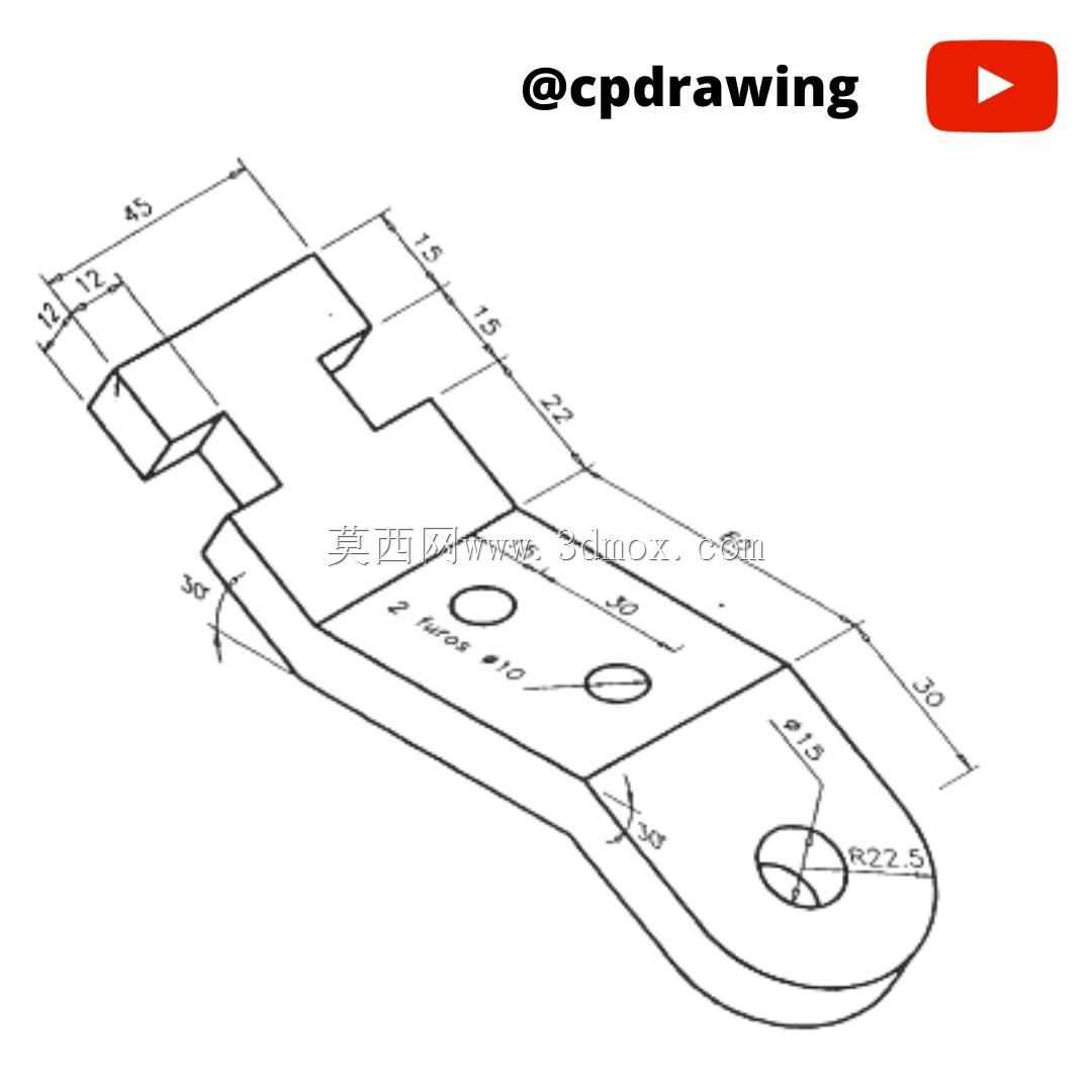 三维CAD基本练习037/Autodesk Inventor Pro
