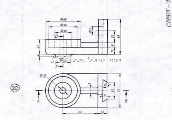 三维CAD基本练习041/Autodesk Inventor Pro