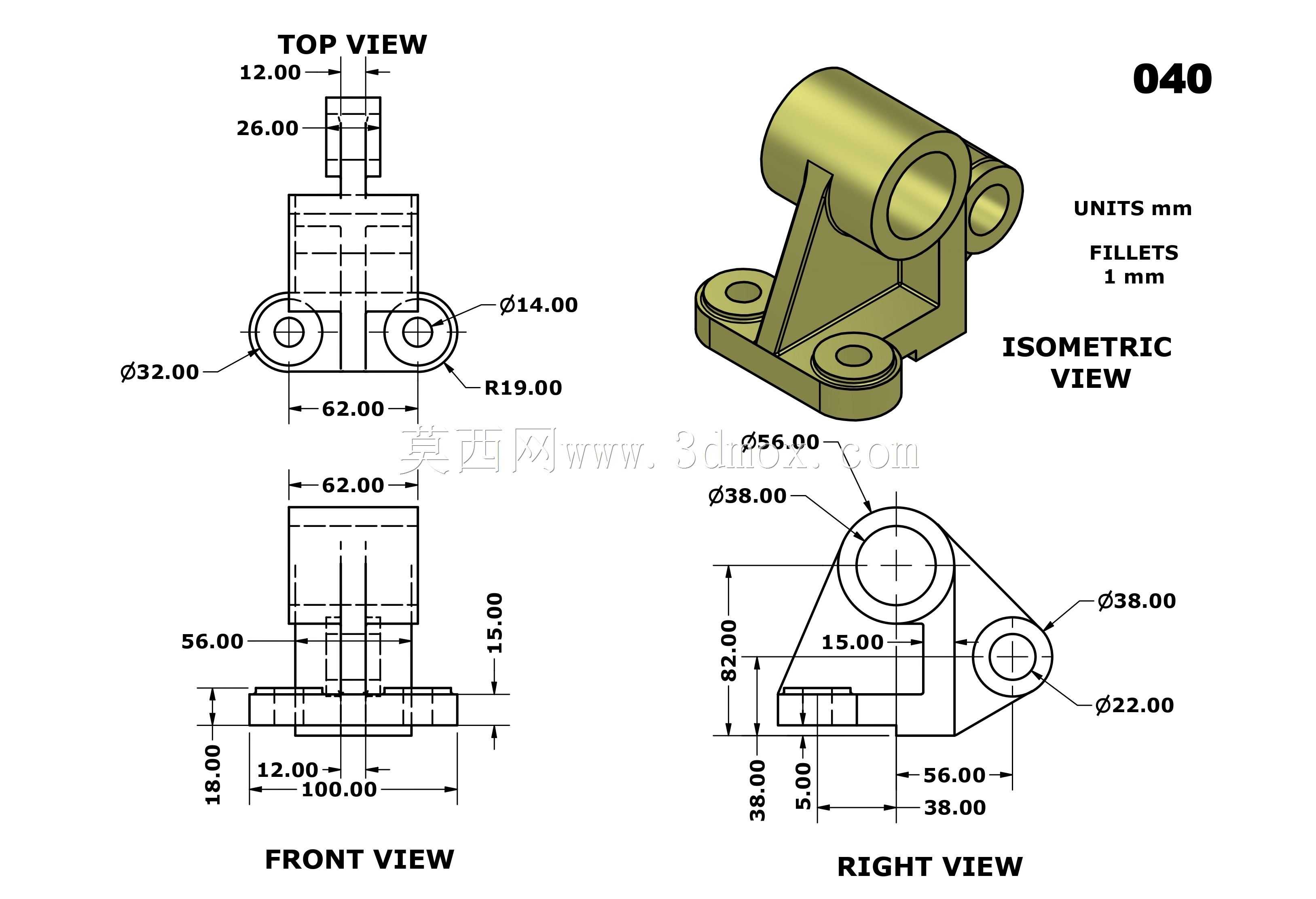 ��άCAD������ϰ040/Autodesk Inventor Pro