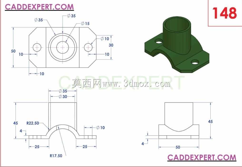 三维CAD基本练习/148/Autodesk Inventor Pro