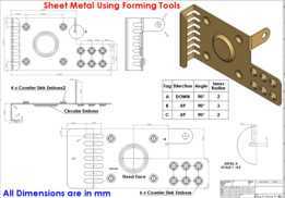 使用成形工具的 SolidWorks 钣金教程