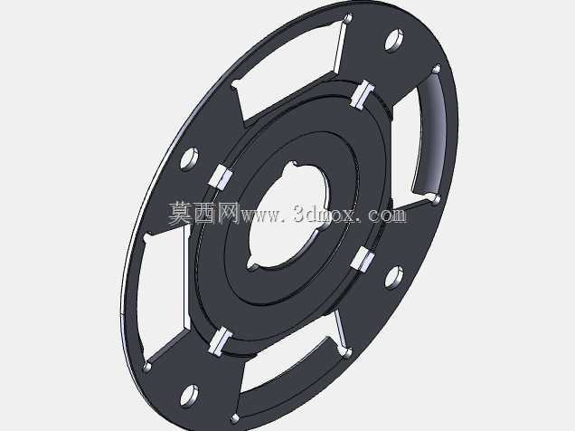 高性能汽车离合器系统 - 固体工程模型