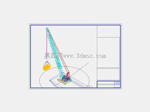 举起驳船上的study_crane