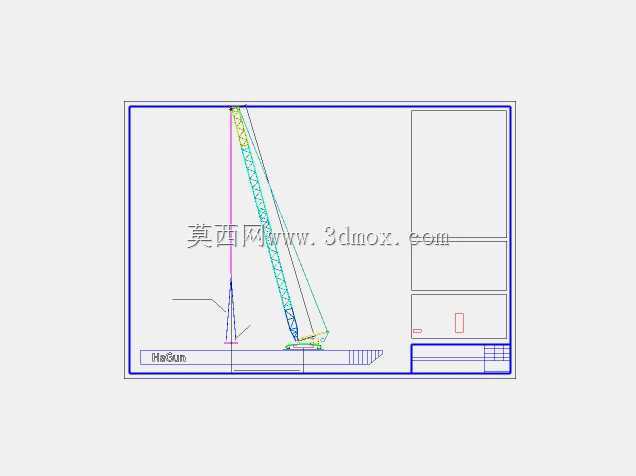 举起驳船上的study_crane