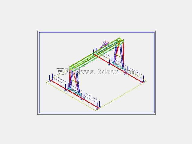 举起驳船上的study_crane