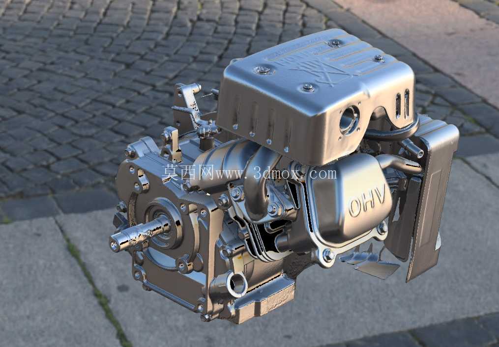 HFT 港口货运 PREDATOR 3 HP 79cc 3D 引擎扫描 (SKU 69733)