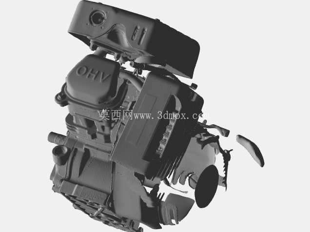 HFT 港口货运 PREDATOR 3 HP 79cc 3D 引擎扫描 (SKU 69733)