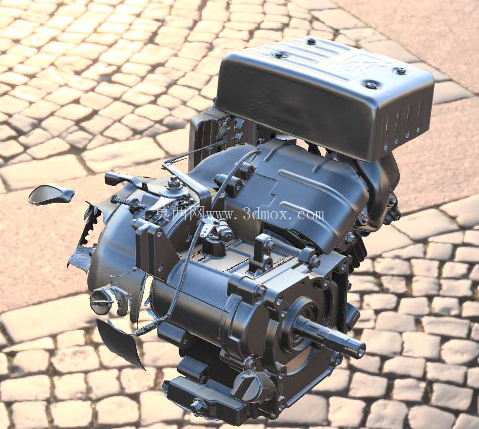 HFT 港口货运 PREDATOR 3 HP 79cc 3D 引擎扫描 (SKU 69733)