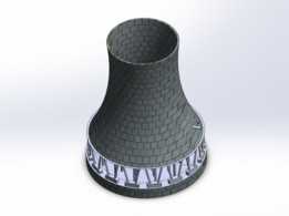 SolidWorks中的高级冷却塔设计