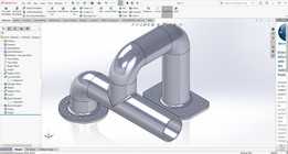 Solidworks �ܵ���ͷ��Ƴ�ѧ����ϰ