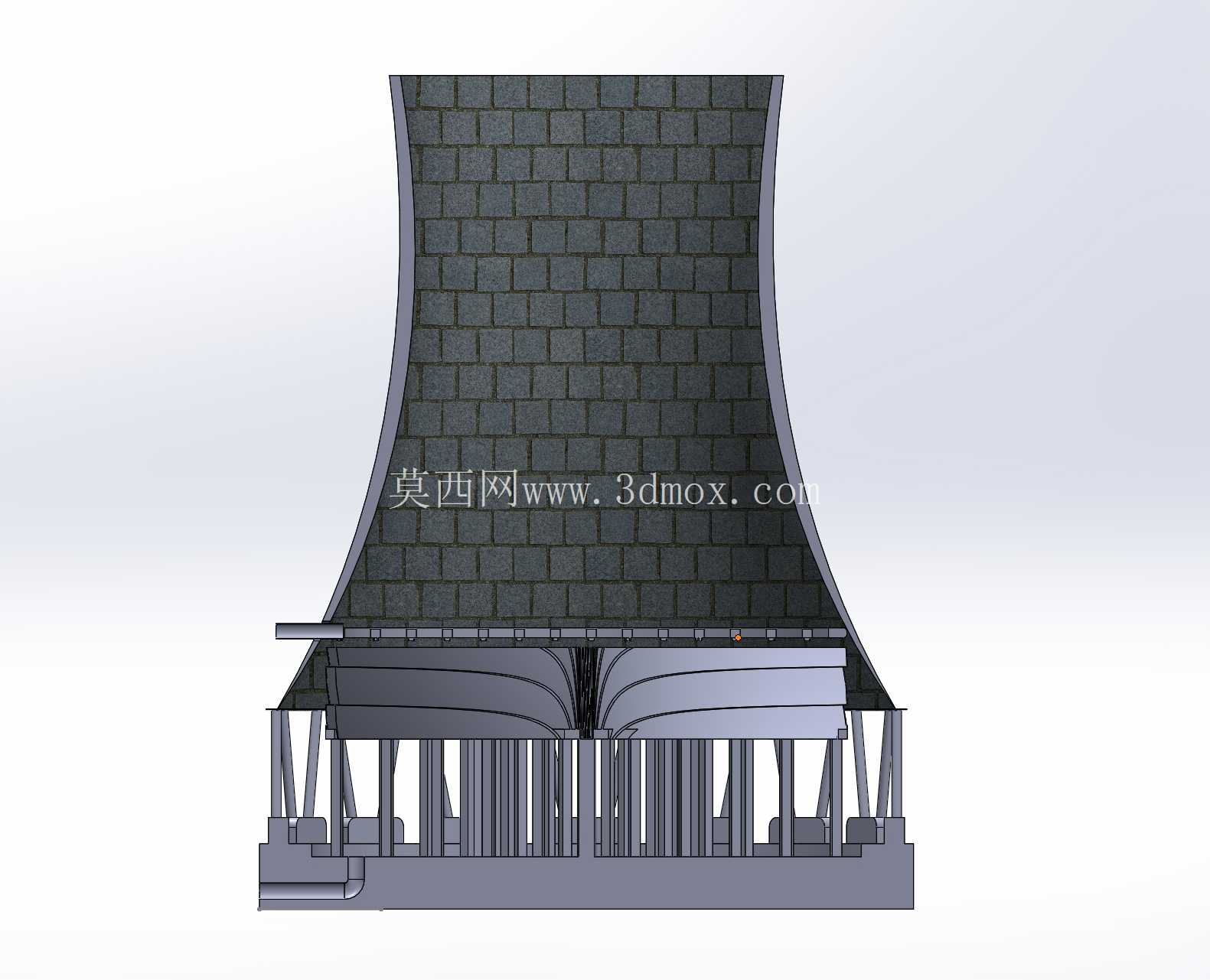 SolidWorks中的高级冷却塔设计
