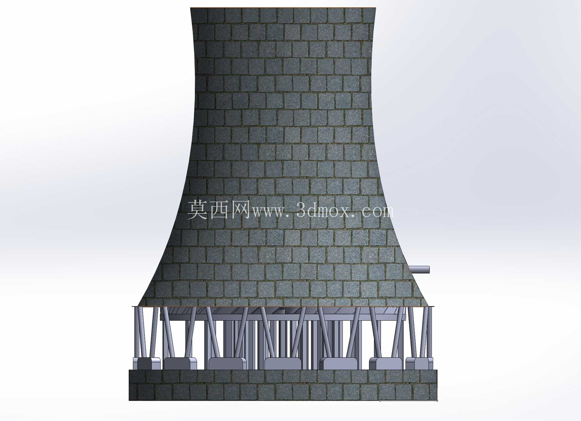 SolidWorks中的高级冷却塔设计